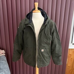 Carhartt Dark Olive Hooded Field Coat
